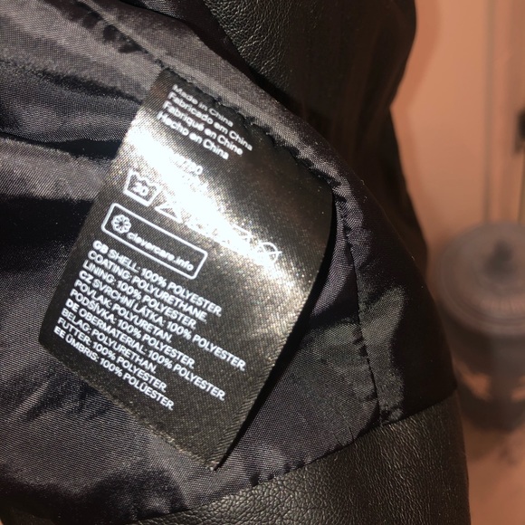 NWT faux Leather Jacket - Picture 4 of 7